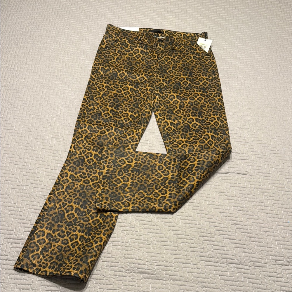 7 For All Mankind Leopard Print Pants